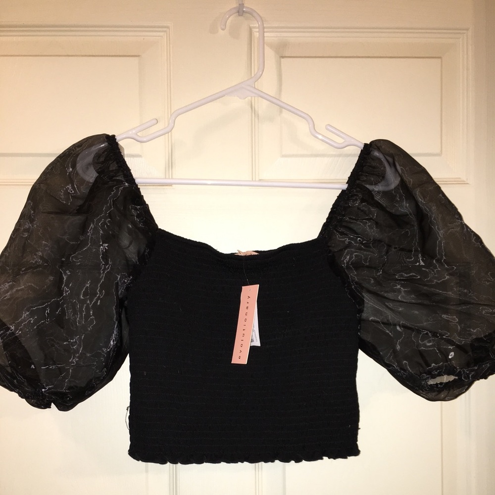 Smocked crop top